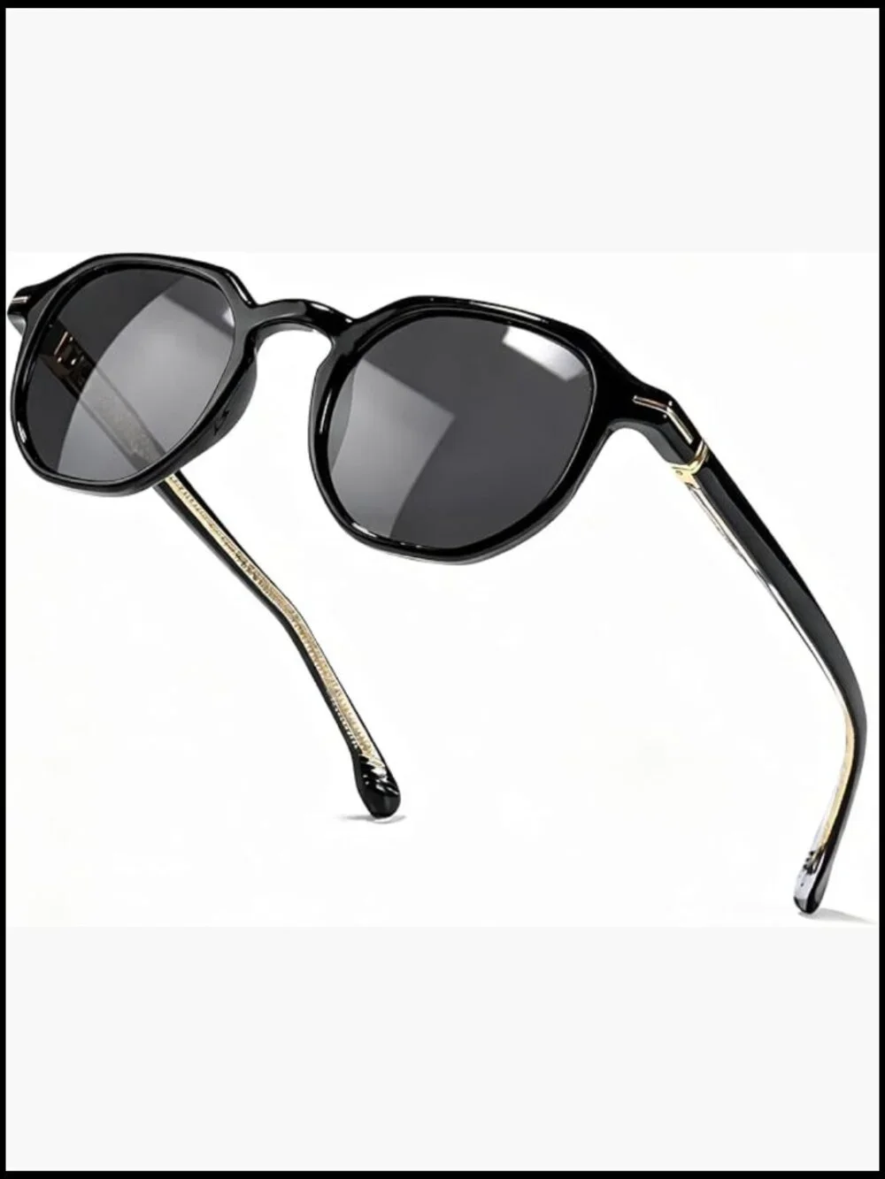 Classic Round TR90 Frame Polarized UV400 Sunglasses for Driving